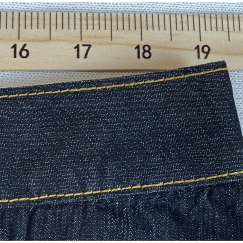 Bisou Bisou Michele Bohbot Denim Mermaid Skirt 18W Dark Wash Flared Midi Y2K - Picture 8 of 10